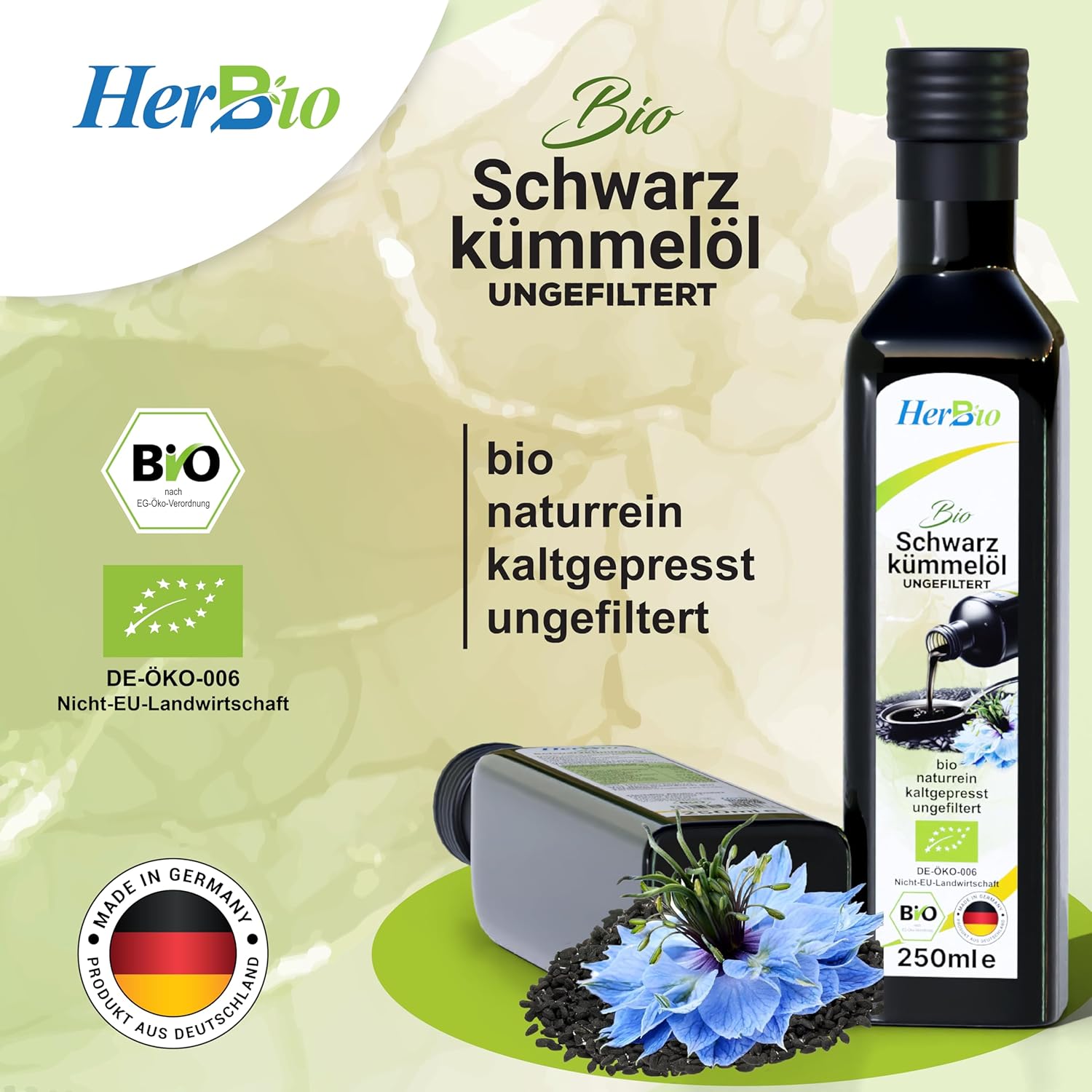 Schwarzkümmelöl100ml Bio ungefilter