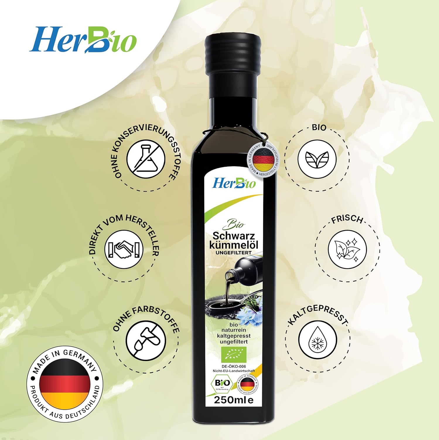 Schwarzkümmelöl100ml Bio ungefilter