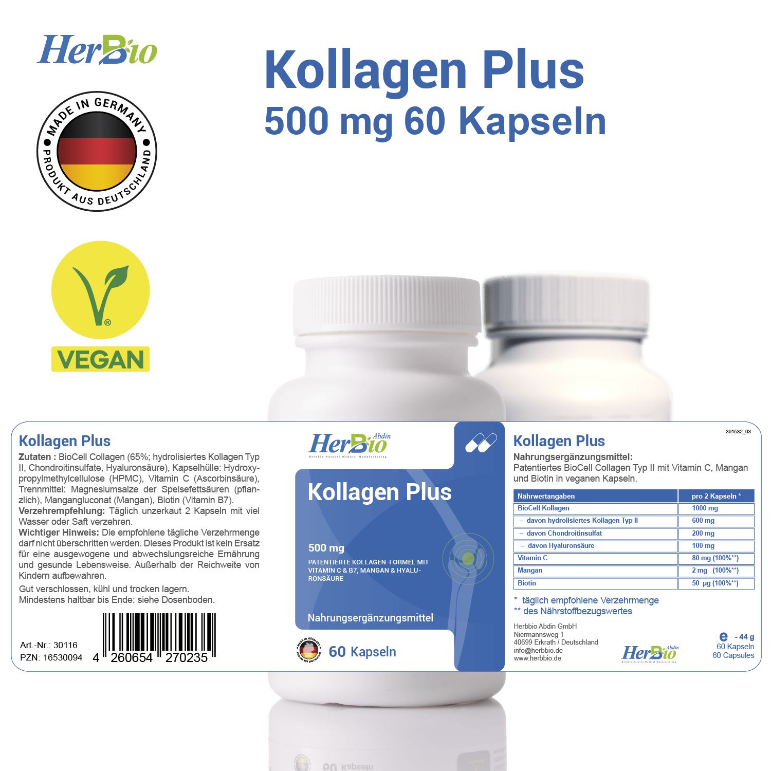 Kollagen plus 500 mg