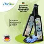 HerbBio Äthiopisches Schwarzkümmelöl gefiltert 250ml – reich an