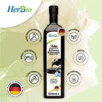 HerbBio Ägyptisches Schwarzkümmelöl kaltgepresst ungefiltert – 500ml