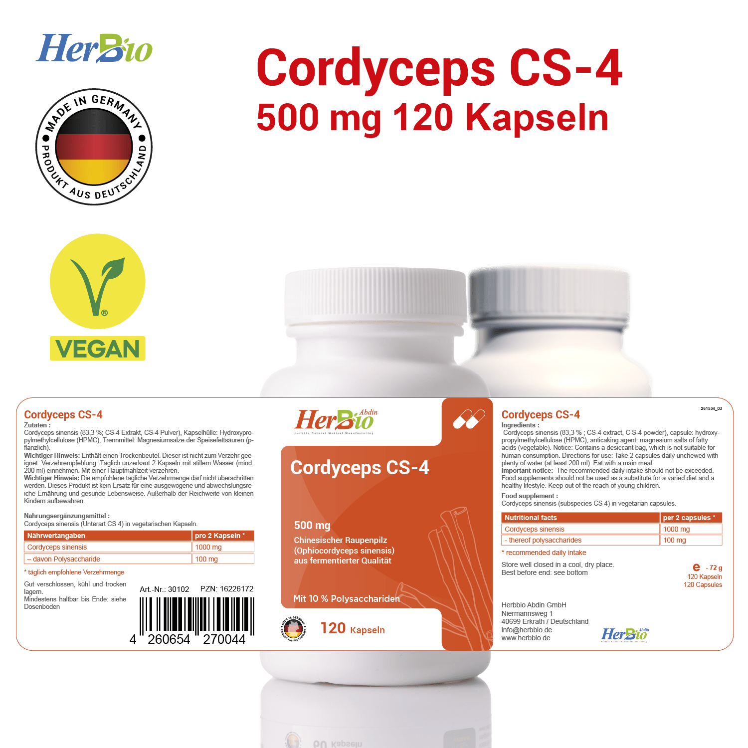 Cordyceps CS-4 500mg