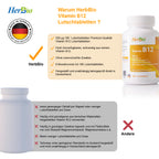 Vitamin B12 500 mg – Hochdosierte Lutschtabletten | HerbBio