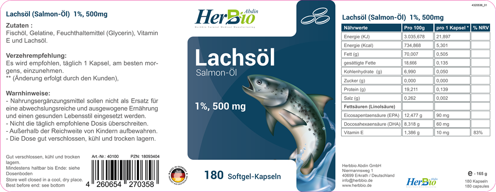 Lachsöl 500mg