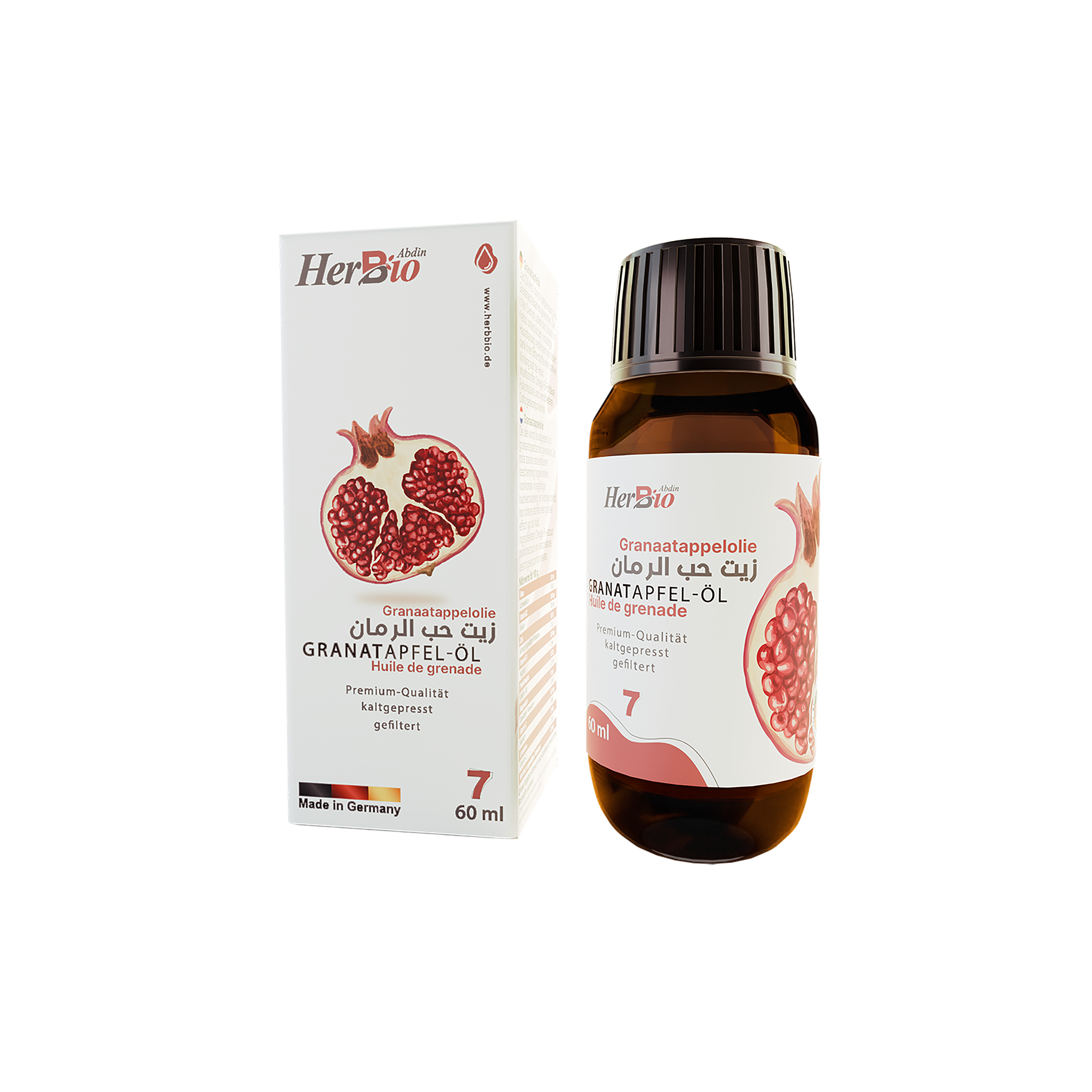 Granatapfelöl 60ml – hochwertiges Öl für Haut und Haar | Basari