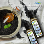 Huile de cumin noir pressée à froid, filtrée, 100 ml – 100 % pure – Production allemande 